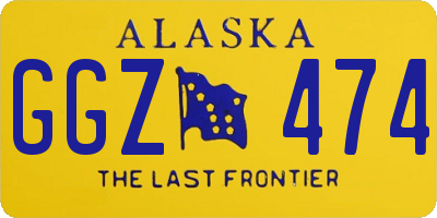 AK license plate GGZ474