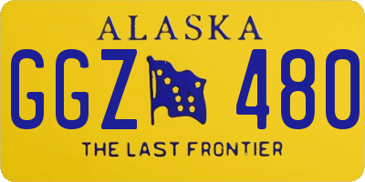 AK license plate GGZ480
