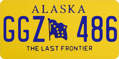 AK license plate GGZ486