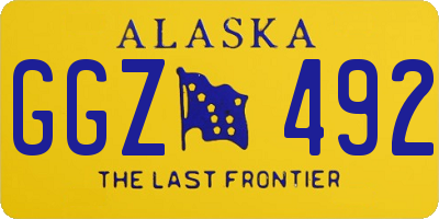 AK license plate GGZ492