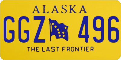 AK license plate GGZ496