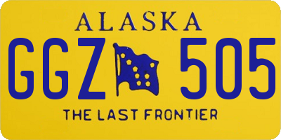 AK license plate GGZ505
