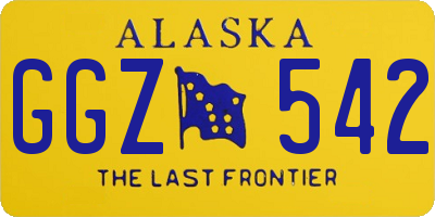 AK license plate GGZ542