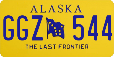 AK license plate GGZ544