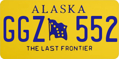 AK license plate GGZ552