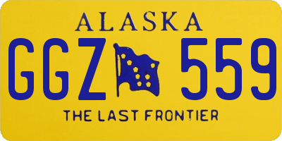 AK license plate GGZ559