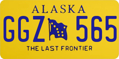 AK license plate GGZ565