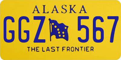 AK license plate GGZ567
