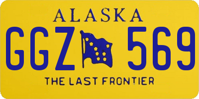 AK license plate GGZ569