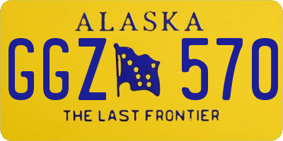 AK license plate GGZ570