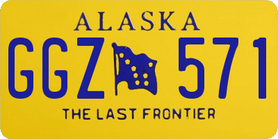AK license plate GGZ571