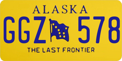 AK license plate GGZ578