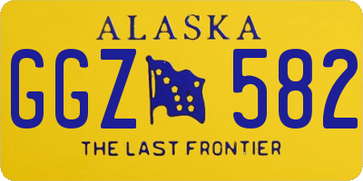 AK license plate GGZ582