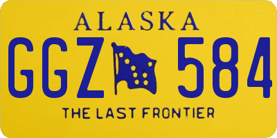 AK license plate GGZ584