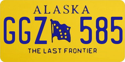 AK license plate GGZ585