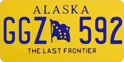 AK license plate GGZ592
