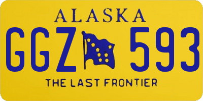 AK license plate GGZ593