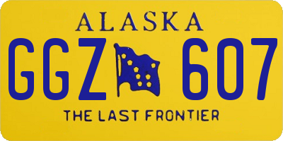 AK license plate GGZ607