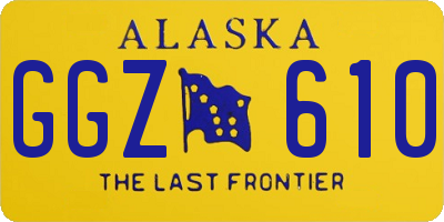 AK license plate GGZ610