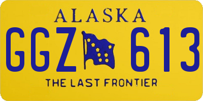 AK license plate GGZ613