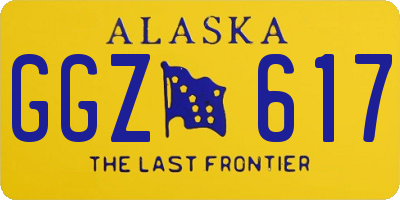 AK license plate GGZ617