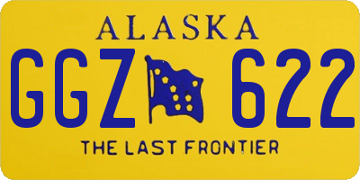 AK license plate GGZ622