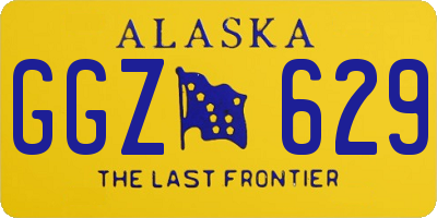AK license plate GGZ629