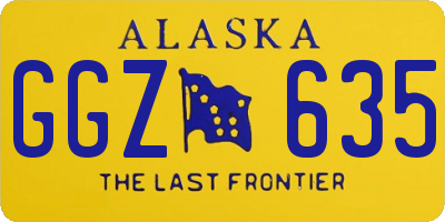 AK license plate GGZ635