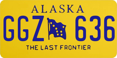 AK license plate GGZ636