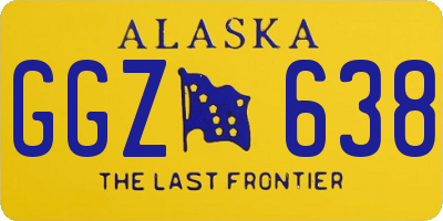 AK license plate GGZ638