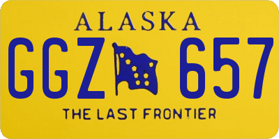 AK license plate GGZ657