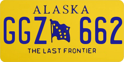 AK license plate GGZ662