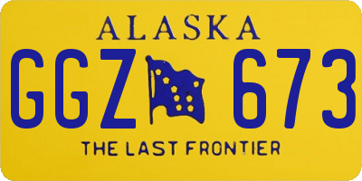 AK license plate GGZ673