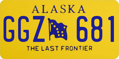 AK license plate GGZ681