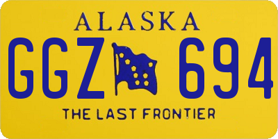 AK license plate GGZ694