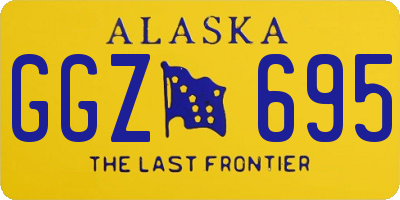AK license plate GGZ695