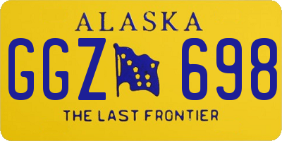 AK license plate GGZ698