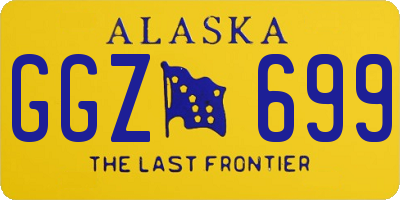 AK license plate GGZ699
