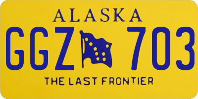 AK license plate GGZ703