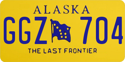AK license plate GGZ704