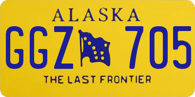 AK license plate GGZ705
