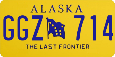 AK license plate GGZ714