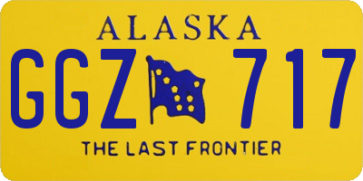 AK license plate GGZ717