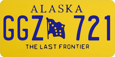AK license plate GGZ721