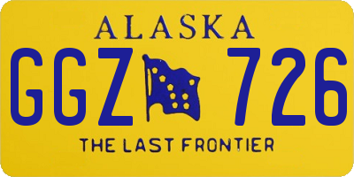 AK license plate GGZ726