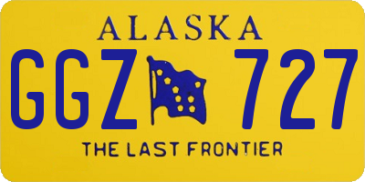 AK license plate GGZ727