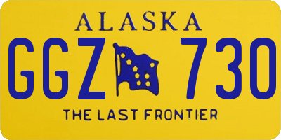 AK license plate GGZ730