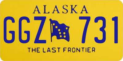 AK license plate GGZ731