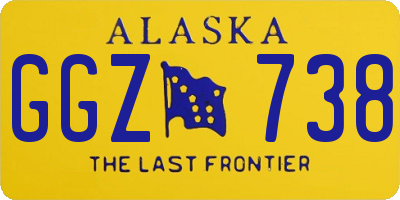 AK license plate GGZ738