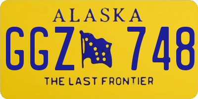 AK license plate GGZ748